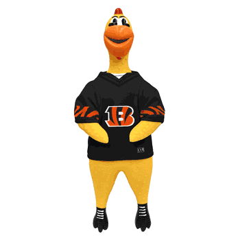 Cincinnati Bengals Team Rubber Chicken Toy