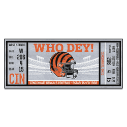 Cincinnati Bengals Ticket Runner Rug - 30in. x 72in.