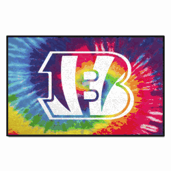 Cincinnati Bengals Tie Dye Starter Mat Accent Rug - 19in. x 30in.