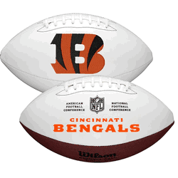 Cincinnati Bengals Wilson NFL Live Signature Autograph White Panel Football