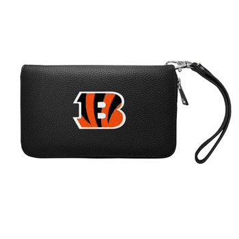 Cincinnati Bengals Zip Organizer Wallet Pebble Black
