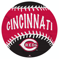 Cincinnati Reds 12" Baseball Cutout Sign with City Name