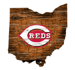Cincinnati Reds 12" Mini Roadmap State Sign