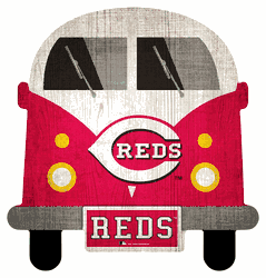 Cincinnati Reds 12" Team Bus Sign