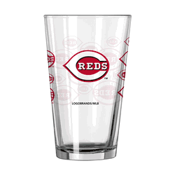 Cincinnati Reds 16oz Scatter Pint Glass
