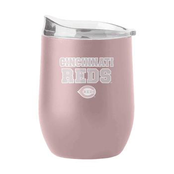 Cincinnati Reds 16oz Stencil Powder Coat Curved Beverage