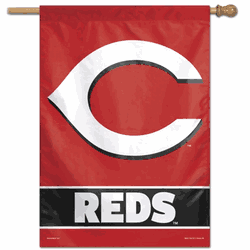 Cincinnati Reds Banner 28x40 Vertical