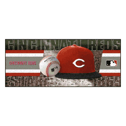 Cincinnati Reds Baseball Runner Rug - 30in. x 72in.