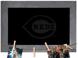 Cincinnati Reds Blank Chalkboard with frame & clothespins 11x19 Sign