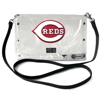 Cincinnati Reds Clear Envelope Purse STRAP