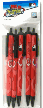 Cincinnati Reds Click Pens - 5 Pack