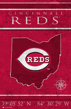Cincinnati Reds Coordinates 17x26