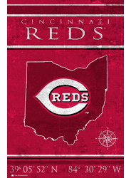 Cincinnati Reds Coordinates 17x26