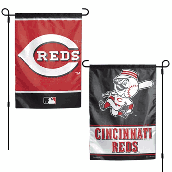 Cincinnati Reds Flag 12x18 Garden Style 2 Sided