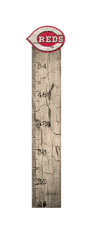 Cincinnati Reds Growth Chart Sign 6x36