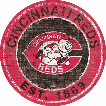 Cincinnati Reds Heritage Logo Round Sign