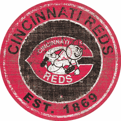 Cincinnati Reds Heritage Logo Round Sign