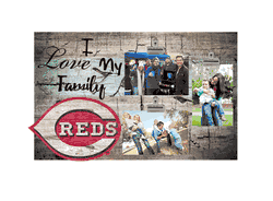 Cincinnati Reds I Love my Family Clip Frame