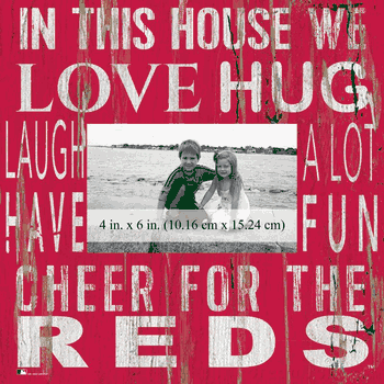 Cincinnati Reds In this House 10x10 Frame