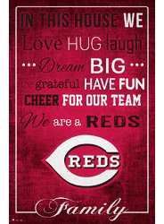 Cincinnati Reds In This House 17x26
