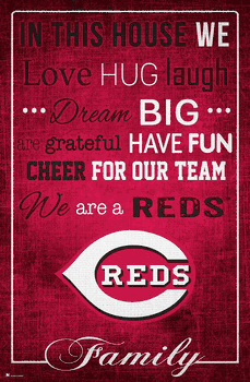 Cincinnati Reds In This House 17x26