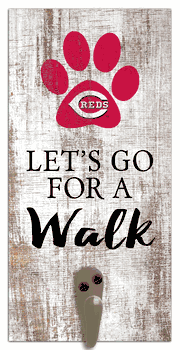 Cincinnati Reds Leash Holder 6x12 Sign
