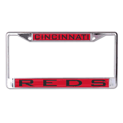 Cincinnati Reds License Plate Frame - Inlaid