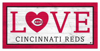 Cincinnati Reds Love 6x12 Sign