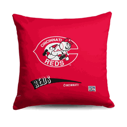 Cincinnati Reds MLB  CC Throwback Throw Pillow