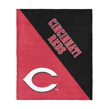 Cincinnati Reds MLB Halftone Silk Touch Throw Blanket 46x60 inches