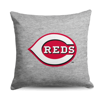 Cincinnati Reds MLB Primary Sweatshirt PIllow 16 Inches