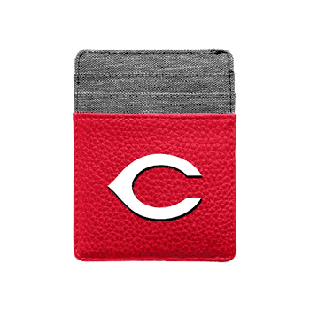 Cincinnati Reds Pebble Front Pocket Wallet Light Red