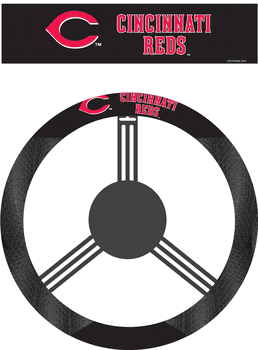 Cincinnati Reds Poly-Suede Steering Wheel Cover
