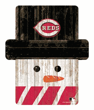 Cincinnati Reds Snowman Ornament