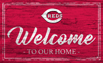Cincinnati Reds Team Color Welcome 11x19 Sign