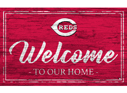 Cincinnati Reds Team Color Welcome 11x19 Sign