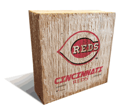 Cincinnati Reds Team Logo Block 6X6