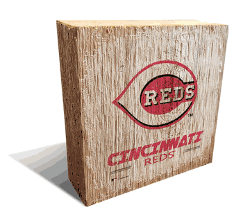 Cincinnati Reds Team Logo Block 6X6