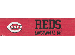 Cincinnati Reds Team Name 6x24 Sign