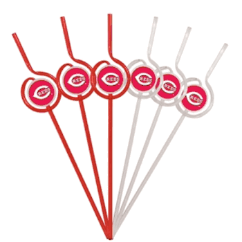 Cincinnati Reds Team Sipper Straws CO