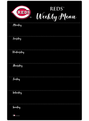 Cincinnati Reds Weekly Chalkboard with frame & clothespins 11x19 Sign