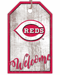 Cincinnati Reds Welcome Team Tag 11x19 Sign