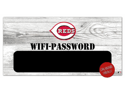Cincinnati Reds Wifi Password 6x12 Sign