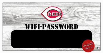Cincinnati Reds Wifi Password 6x12 Sign