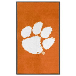 Clemson 3X5 High-Traffic Mat with Durable Rubber Backing - Portrait Orientation