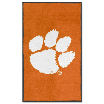 Clemson 3X5 High-Traffic Mat with Durable Rubber Backing - Portrait Orientation