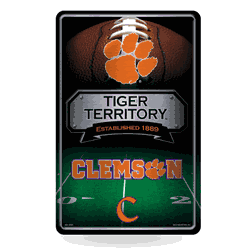 Clemson Tigers  11" x 17" Metal Home Dcor Sign