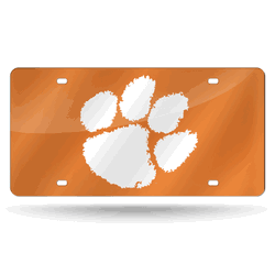 Clemson Tigers  12" x 6" Laser Cut Tag For Car/Truck/SUV