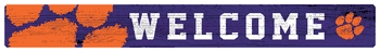 Clemson Tigers 16in. Welcome Strip