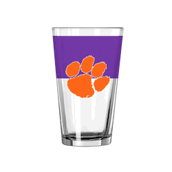 Clemson Tigers 16oz Colorblock Pint Glass